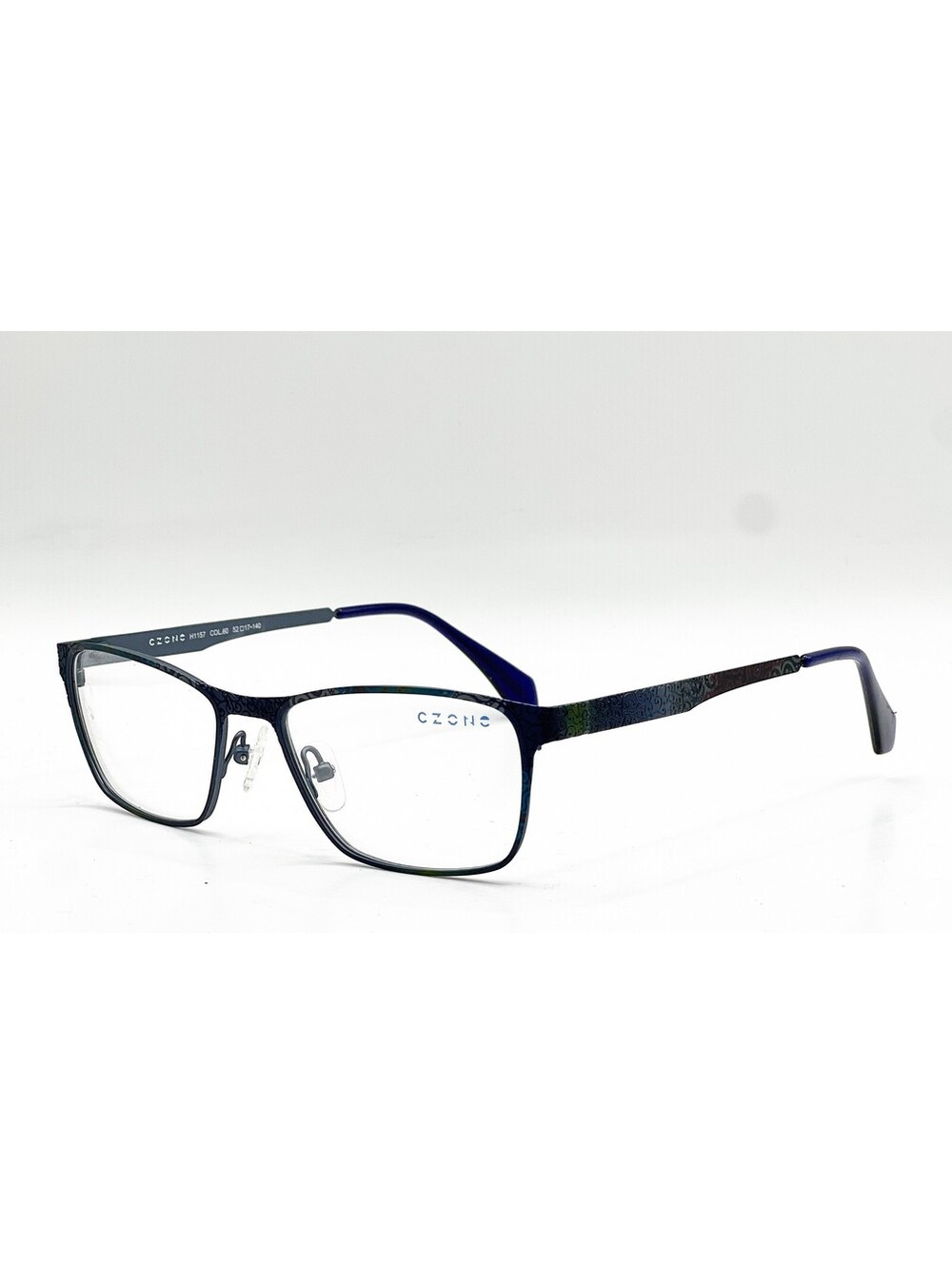C-Zone H1157 60 Dark Blue/Light Blue Authentic Eyeglasses 52-17-140